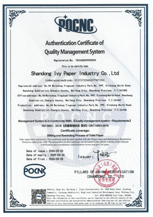 Shandong Evergreen Vine Paper Co., Ltd. - Initial review Q English